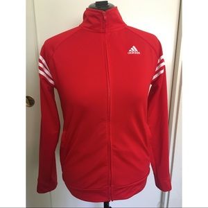 Boys Red Adidas Jacket